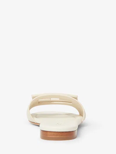 Fendi Wide-band Slide Sandals With Ff Baguette Motif In Multi