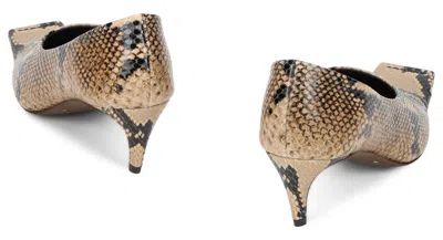 Khaite Marlene Snake-effect Leather Pumps In Animalier