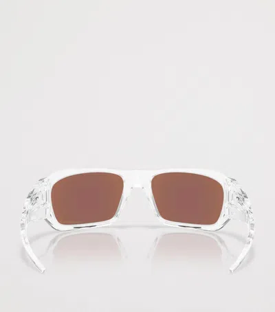 Oakley Masseter Rectangle Sunglasses In White