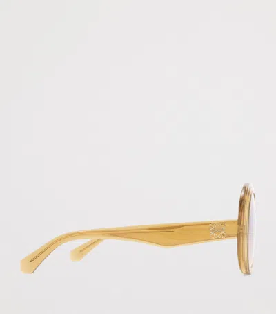 Loewe Square Steps Sunglasses In Red