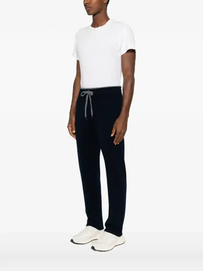 Fedeli Davis Drawstring Track Pants In Black