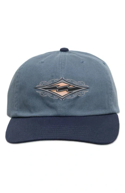 Billabong Throwback Snapback Baseball Cap In Blue