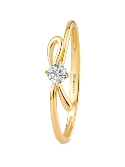 Devata Love Knot Ring In Gold