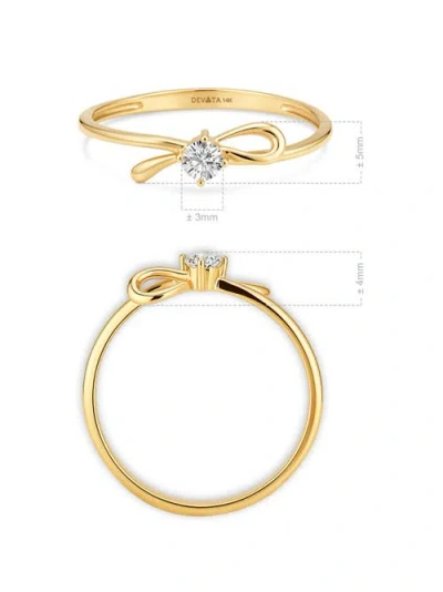 Devata Love Knot Ring In Gold