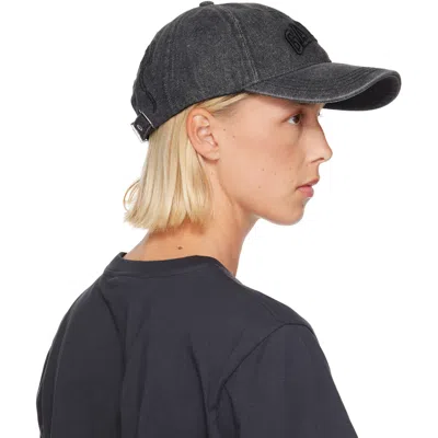 Ganni Embroidered Visor Cap With Adjustable Back In Pink