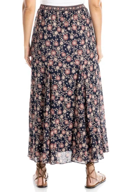 Max Studio Georgette Godet Maxi Skirt In Multi