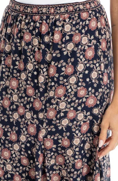 Max Studio Georgette Godet Maxi Skirt In Multi