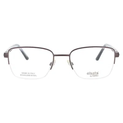 Elasta Men's Grey Rectangular Eyeglass Frames E3127hwj53