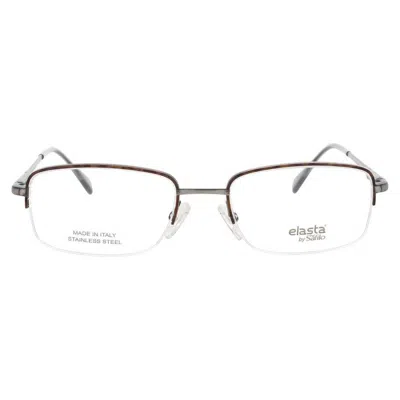 Elasta Men's Grey Rectangular Eyeglass Frames E7244ab854