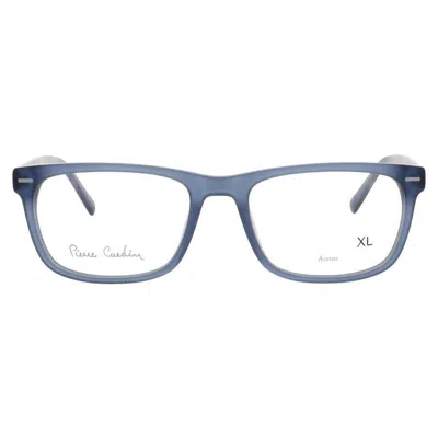 Pierre Cardin Men's Blue Rectangular Eyeglass Frames Pc62400fll57