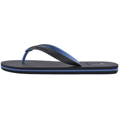 Hackett Capri Numbers Flip Flops Navy In Black