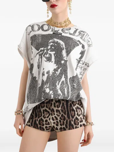 Dolce & Gabbana Jersey T-shirt In White