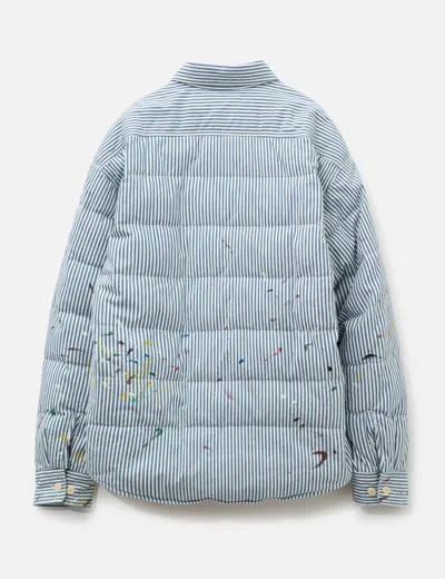 Visvim Hellion Down Jkt Dmgd In Blue
