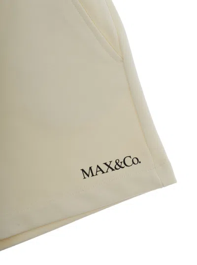 Maxco. Logo Shorts In Neutral