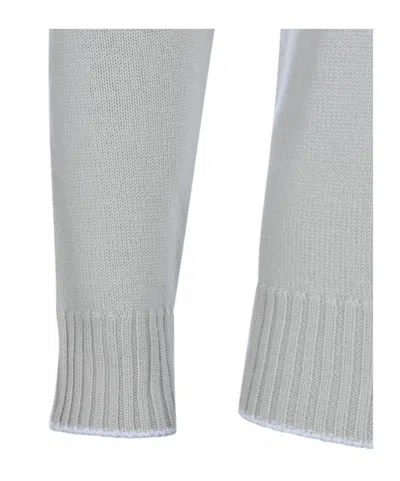 Eleventy Single-breasted Sweater In Silver