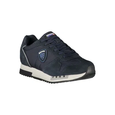 Blauer Blue Polyurethane Men Men's Sneaker In Blue