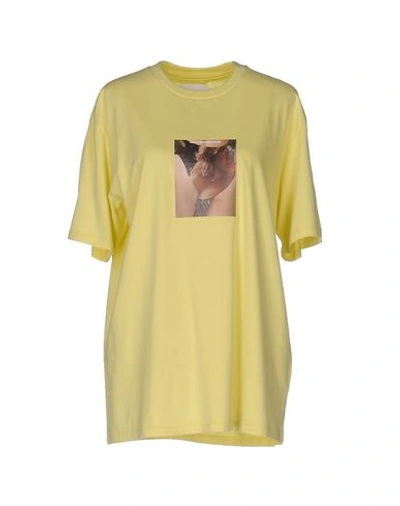 Misbhv T-shirt In Yellow
