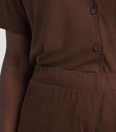 Skims Soft Lounge Short Pyjamas In Brown