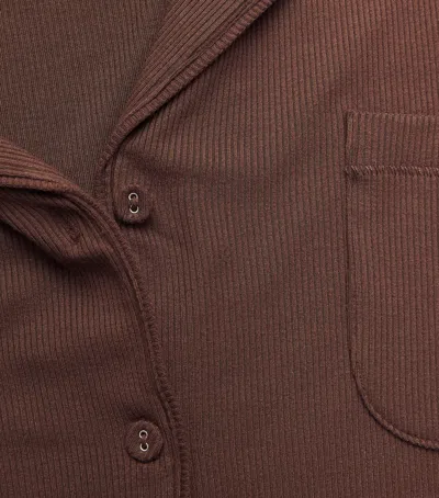 Skims Soft Lounge Short Pyjamas In Brown