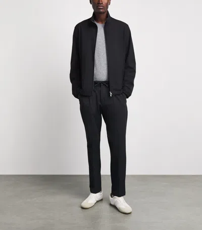 Herno Technical Bomber Jacket In Black