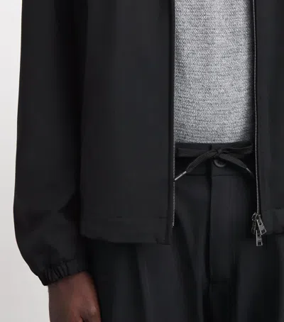 Herno Technical Bomber Jacket In Black