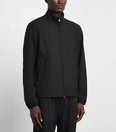 Herno Technical Bomber Jacket In Black