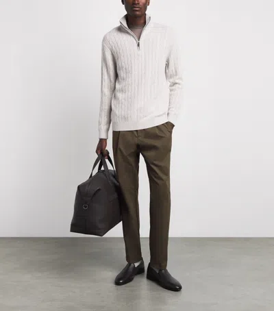 Herno Technical Drawstring Trousers In Brown