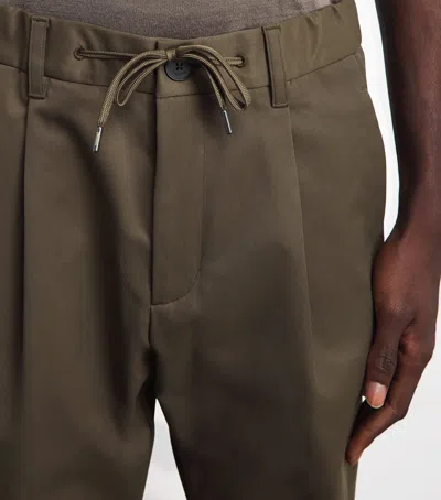 Herno Technical Drawstring Trousers In Brown