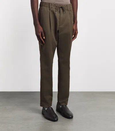 Herno Technical Drawstring Trousers In Brown