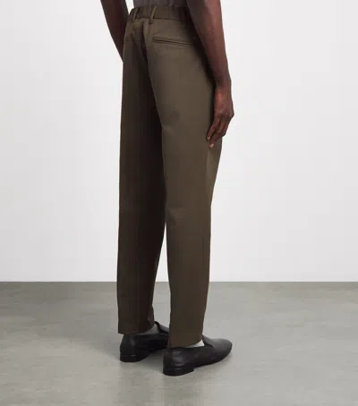Herno Technical Drawstring Trousers In Brown