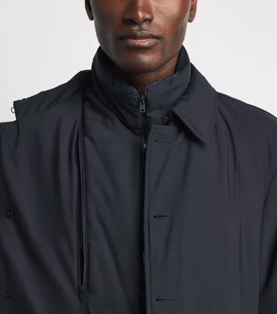 Herno Washington Raincoat In Black