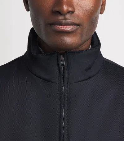 Herno Wool Harrington Jacket In Black