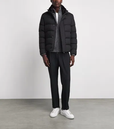 Herno Down Quilted Puffer Jacket In Blue