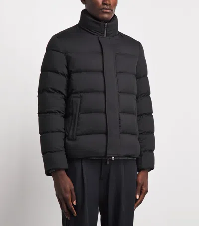 Herno Down Quilted Puffer Jacket In Blue