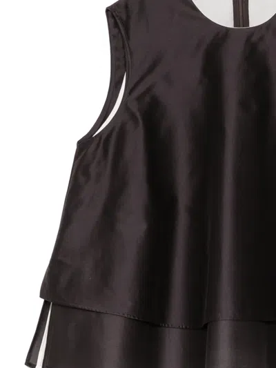 Less A-line Double-layer Blouse In Multi