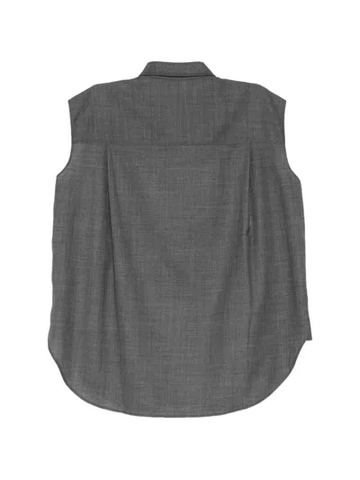 Less Sleeves Blouse In Multi