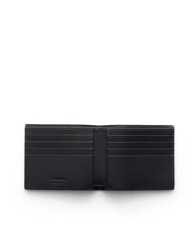 Prada Leather Wallet In Black