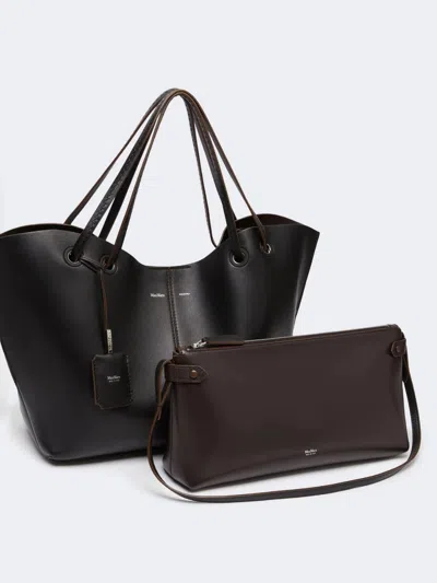 Max Mara Mixeddoubles Handbag Black In Black