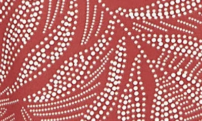 Ruby Rd. Ruby Rd Puff Print Tie Cuff Top In Terracotta / Stone