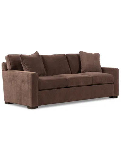 Macy's Radley 86" Fabric Sofa, Created For  In Brown