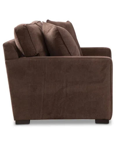 Macy's Radley 86" Fabric Sofa, Created For  In Brown