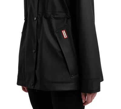 Hunter Women's Rubberized Rain Jacket In Black