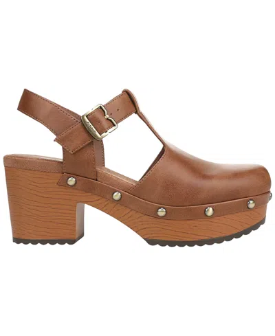 Dr. Scholl's Classic Day Slingback Platform Clog In Brown