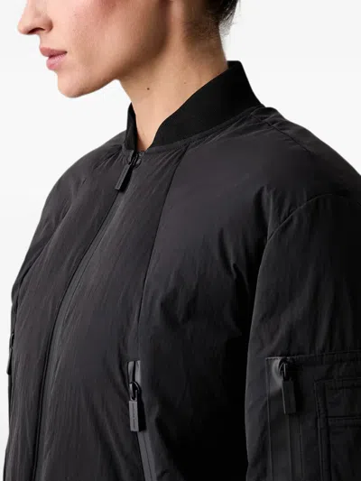 Armani Exchange Zip-up Bomber Jacket In Black
