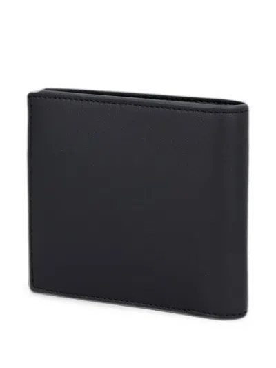 Armani Exchange Monogram-embossed Wallet In Black