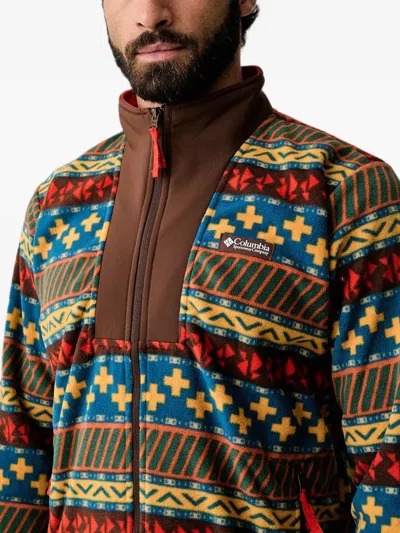 Columbia Geometric-pattern Zip-up Sweatshirt In Multi