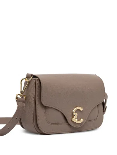 Coccinelle Medium C-me Shoulder Bag In Brown