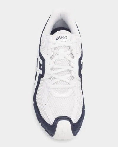 Comme Des Garçons Color-block Polyester Sneaker In White