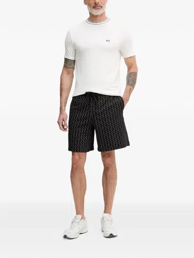 Armani Exchange Slim Fit T-shirt In Technical Fabric In Neutral