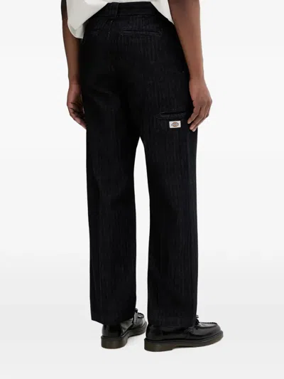 Dickies Selvedge Herringbone-pattern Jeans In Blue